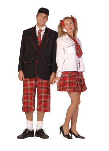 verhuur - carnaval - Uniform - Studenten rood